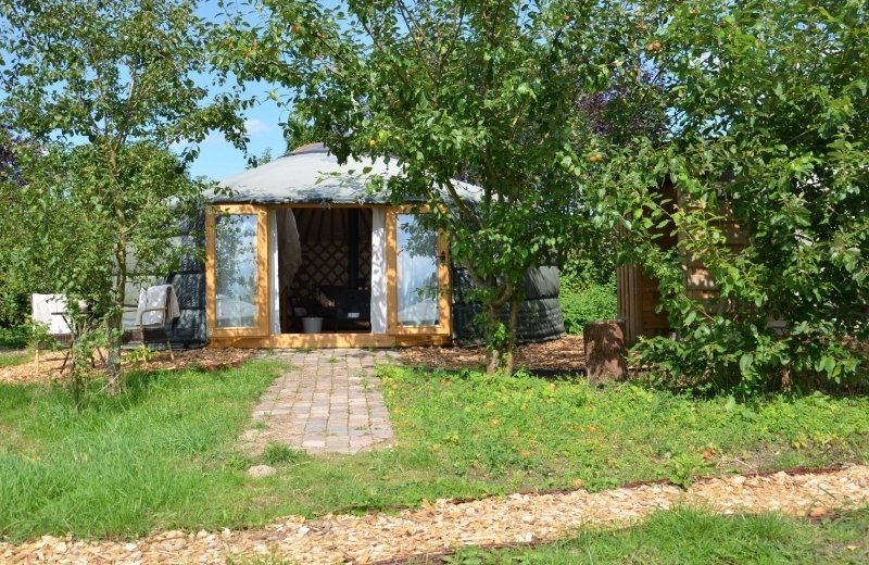 Yurt in de natuur